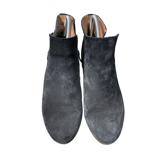 Eric Michael Blue Suede Ankle Boots Women's Size 38 - Picture 1 of 6